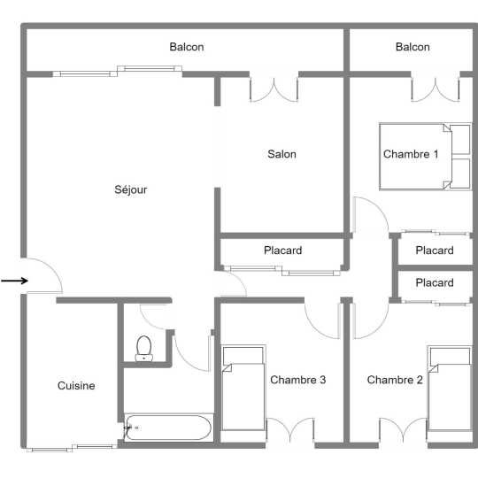  Annonces MARSEILLE 10EME : Appartement | MARSEILLE (13010) | 95 m2 | 235 000 € 